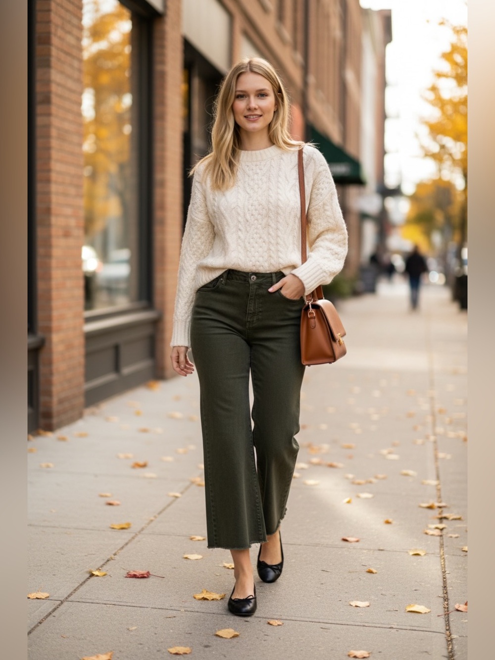 Kut from the Kloth Meg Fab Ab Wide-Leg High-Rise Jeans in Olive